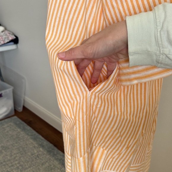 Chic Striped Peach and White Tunic - Picture 5 of 12